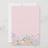 小さな野草娘の赤ちゃんシャワー 招待状 (裏面)