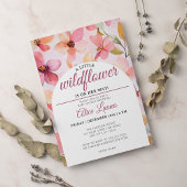 小さな野草娘の赤ちゃんシャワー 招待状