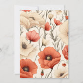 小さな野草娘の赤ちゃんシャワー 招待状 (裏面)