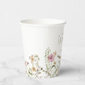 小さな野草娘の赤ちゃんシャワー 紙コップ (右)