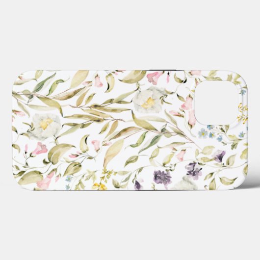 小さな野草植物性花模様 Case-Mate iPhoneケース (裏面 (横))