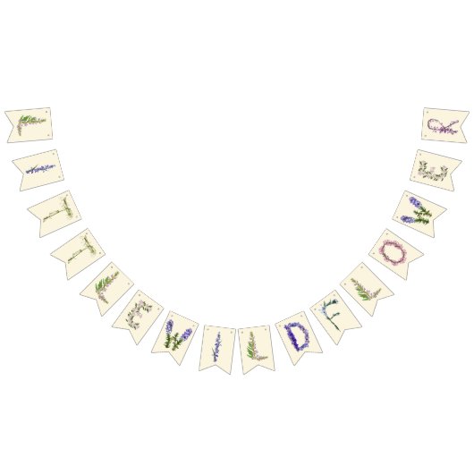 小さな野草 バンティングフラッグ (全)