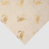 小さな金ゴールドカニのクリームデコページ 薄葉紙 (詳細)