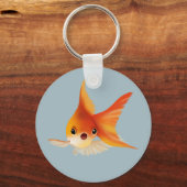 小さな金魚 キーホルダー (正面)