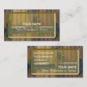 小さな鉄工金具付き古代の門bu 名刺 (正面/裏面)