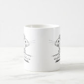 小さな鉛筆のネズミ コーヒーマグカップ (中央)