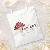 小さな銃の男の赤いキノコ男の子の赤いシャワー フェイバーバッグ (クリップ留めされた状態)