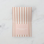 小さな間抜けガチョウのピンクのバルーン誕生日折り畳み サンキューカード (内部)