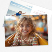 小さな院生の幼稚園写真卒業 案内状