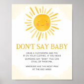 小さな陽射し Don't Say Baby サイン (正面)