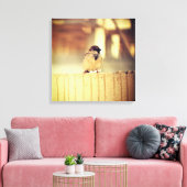小さな雀 キャンバスプリント (インサイチュ (リビング))