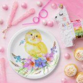 小さな雛フローラ赤ちゃんシャワー紙プレート ペーパープレート (パーティー)