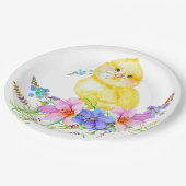 小さな雛フローラ赤ちゃんシャワー紙プレート ペーパープレート (アングル)