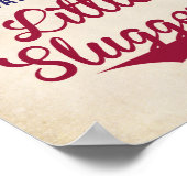 小さな離れスラグのための野球のサイン ポスター (角)