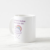 小さな雨が降らなければ虹は出ない コーヒーマグカップ (正面左)