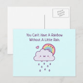 小さな雨が降らなければ虹は出ない ポストカード (正面/裏面)