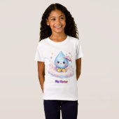 小さな雨滴のベビーシャワー招待状 Tシャツ (正面フル)