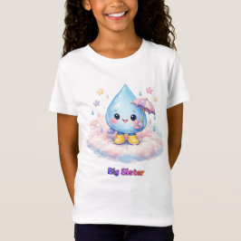 小さな雨滴のベビーシャワー招待状 Tシャツ