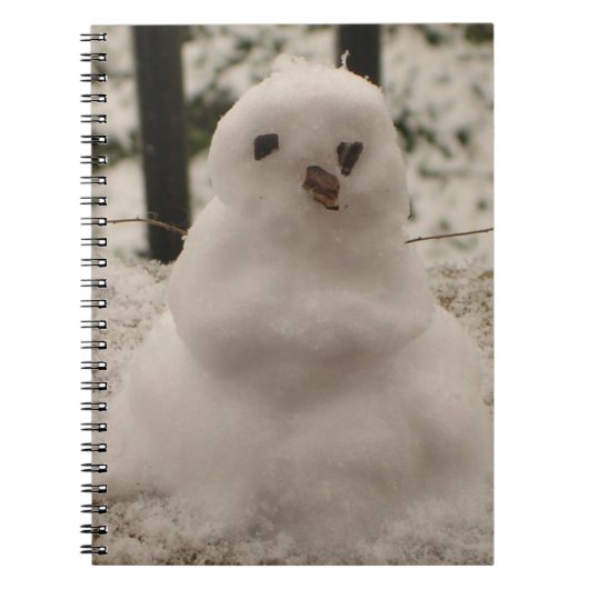 小さな雪だるまノート ノートブック (正面)