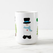 小さな雪だるま三兄弟 コーヒーマグカップ (中央)