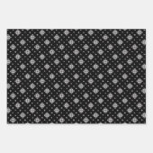 小さな雪と結晶 ラッピングペーパーシート (正面)