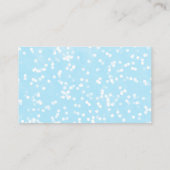小さな雪のクリスマスベビーシャワー表示シャワー エンクロージャーカード (裏面)