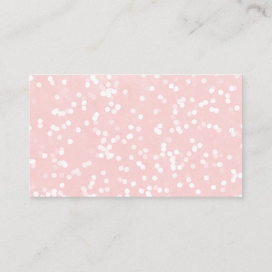 小さな雪のクリスマスベビーシャワー表示シャワー エンクロージャーカード (裏面)