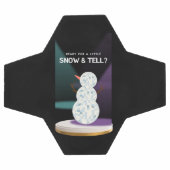 小さな雪の準備ができてディスコボール雪だるま サッカーボール (フラット)