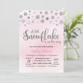 小さな雪の結晶がやってくる ワード招待状 招待状 (スタンド正面)