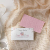 小さな雪の結晶がベビーシャワーの途中にある エンクロージャーカード