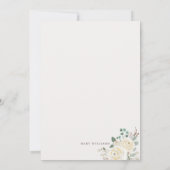 小さな雪の結晶の冬のベビーシャワー招待状 セーブザデート (裏面)