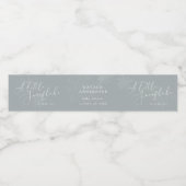 小さな雪の結晶の冬の赤ちゃんシャワーパーティー ペットボトルラベル (シングルラベル)