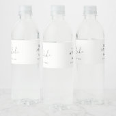 小さな雪の結晶の冬の赤ちゃんシャワーパーティー ペットボトルラベル (ボトル)