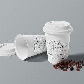 小さな雪の結晶の冬の赤ちゃんシャワーパーティー 紙コップ