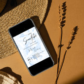 小さな雪の結晶の青い冬の赤ちゃんシャワー 招待状