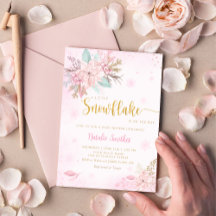 小さな雪の結晶ボホ冬の赤ちゃんシャワー