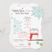 小さな雪天使 招待状 (正面/裏面)