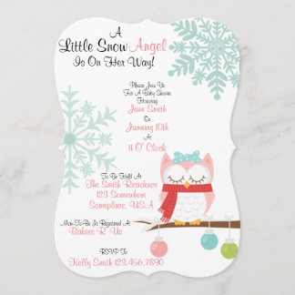 小さな雪天使 招待状