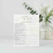 小さな雪片の冬の赤ちゃんシャワー押韻クイズ (スタンド正面)