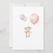 小さな雲と気球3rd誕生日パーティー 招待状 (裏面)