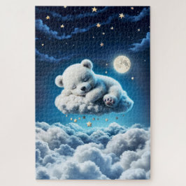 小さな雲テディスタームーンファンタジーアート ジグソーパズル