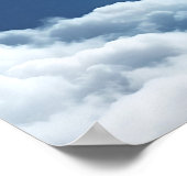 小さな雲テディスタームーンファンタジーアート ポスター (角)