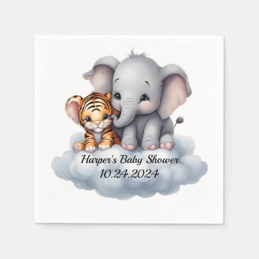 小さな雲 スタンダードカクテルナプキン (正面)