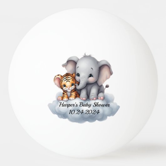 小さな雲 卓球ボール (正面)