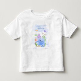 小さな青いタコのトドラーTシャツ トドラーTシャツ
