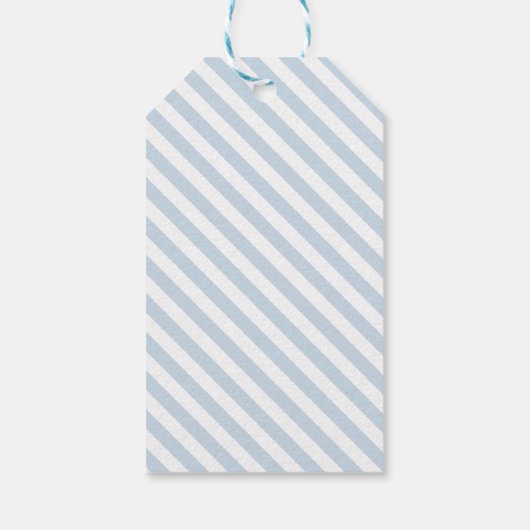 小さな青いバニーの赤ちゃん感謝していシャワーあなたが贈りラベル ギフトタグ (裏面)