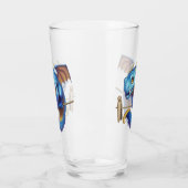 小さな青い竜 タンブラーグラス (左)