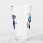 小さな青い竜 タンブラーグラス (右)