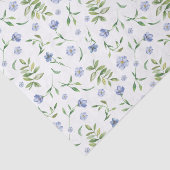 小さな青い花の水色プリントティッシュペーパー 薄葉紙 (詳細)