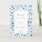 小さな青い花の結婚式 プログラム (正面)